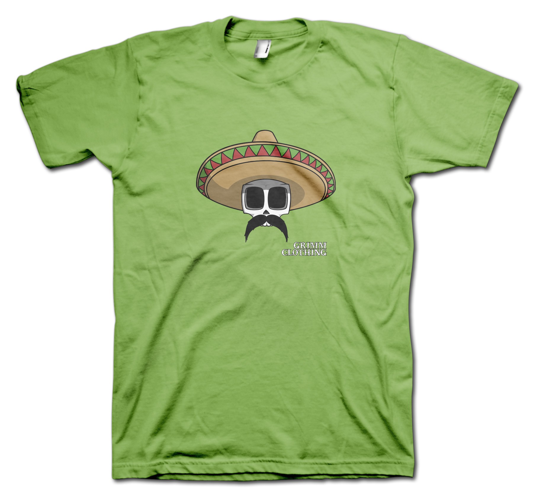 Bandito Carlos Moustache T-Shirt by Grimm Clothing